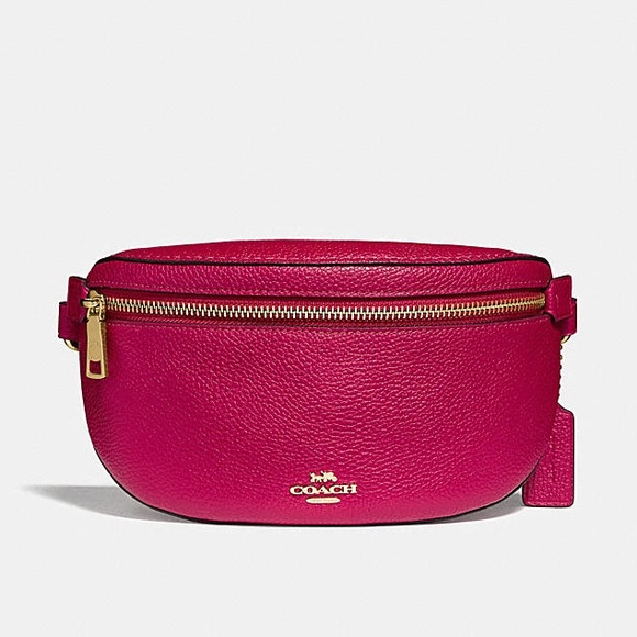 coach fanny pack red